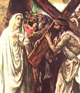 Jeus and Mary on the way of the cross