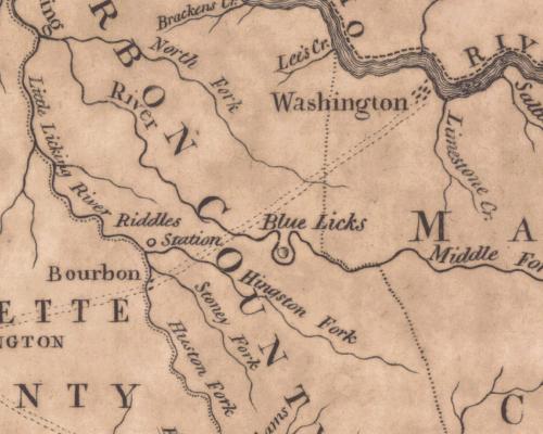 Washington, Ky 1795 map